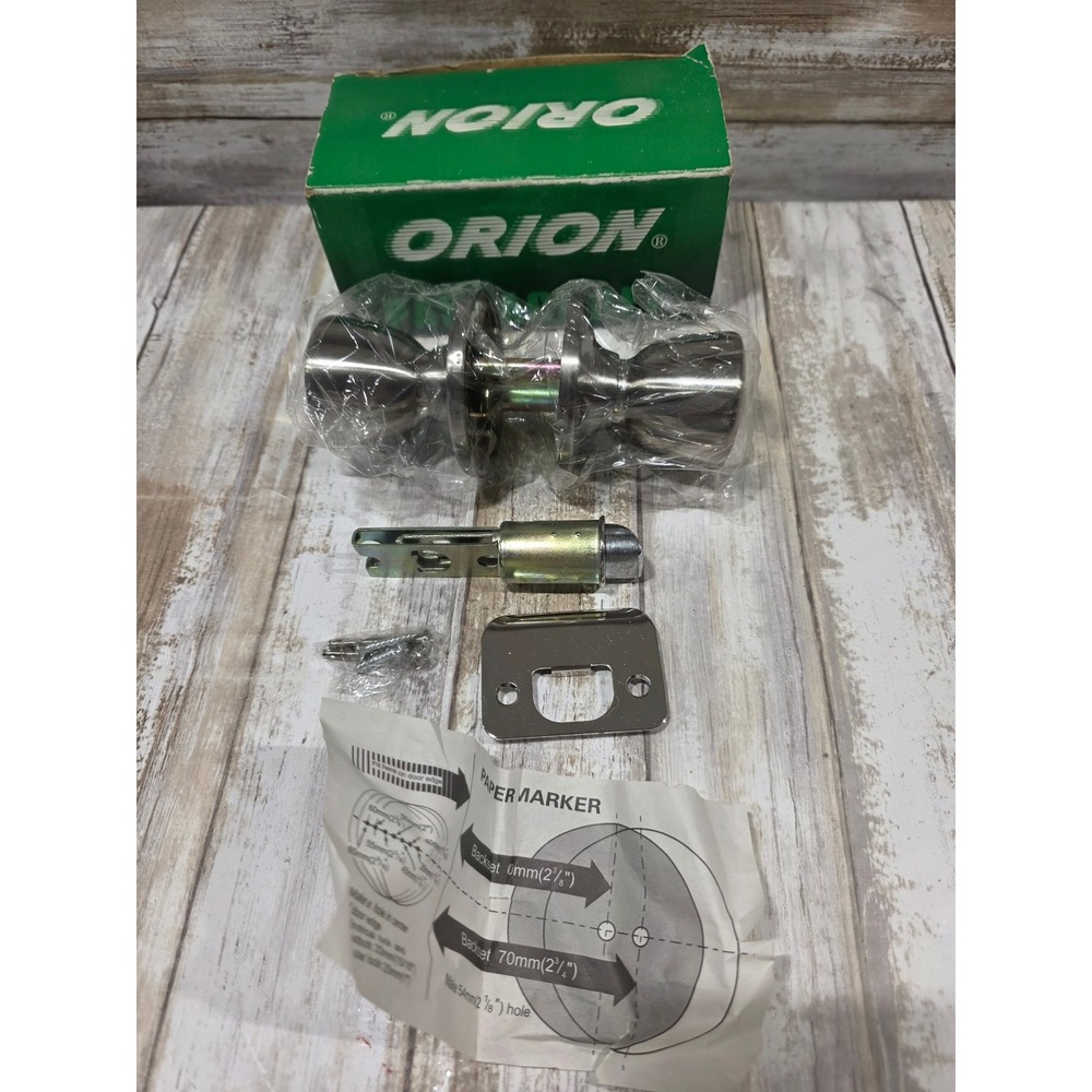 ORION Passage Door Knob Set US32D Satin Nickel Hardware Bp-101-XN-7/8-US32D